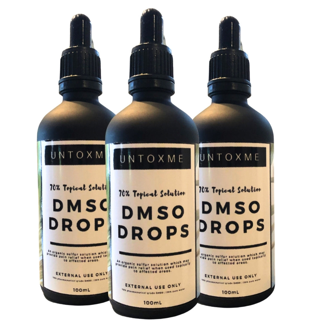 NATURAL PAIN RELIEF DMSO MULTIPACK (Topical Drops) UNTOXME