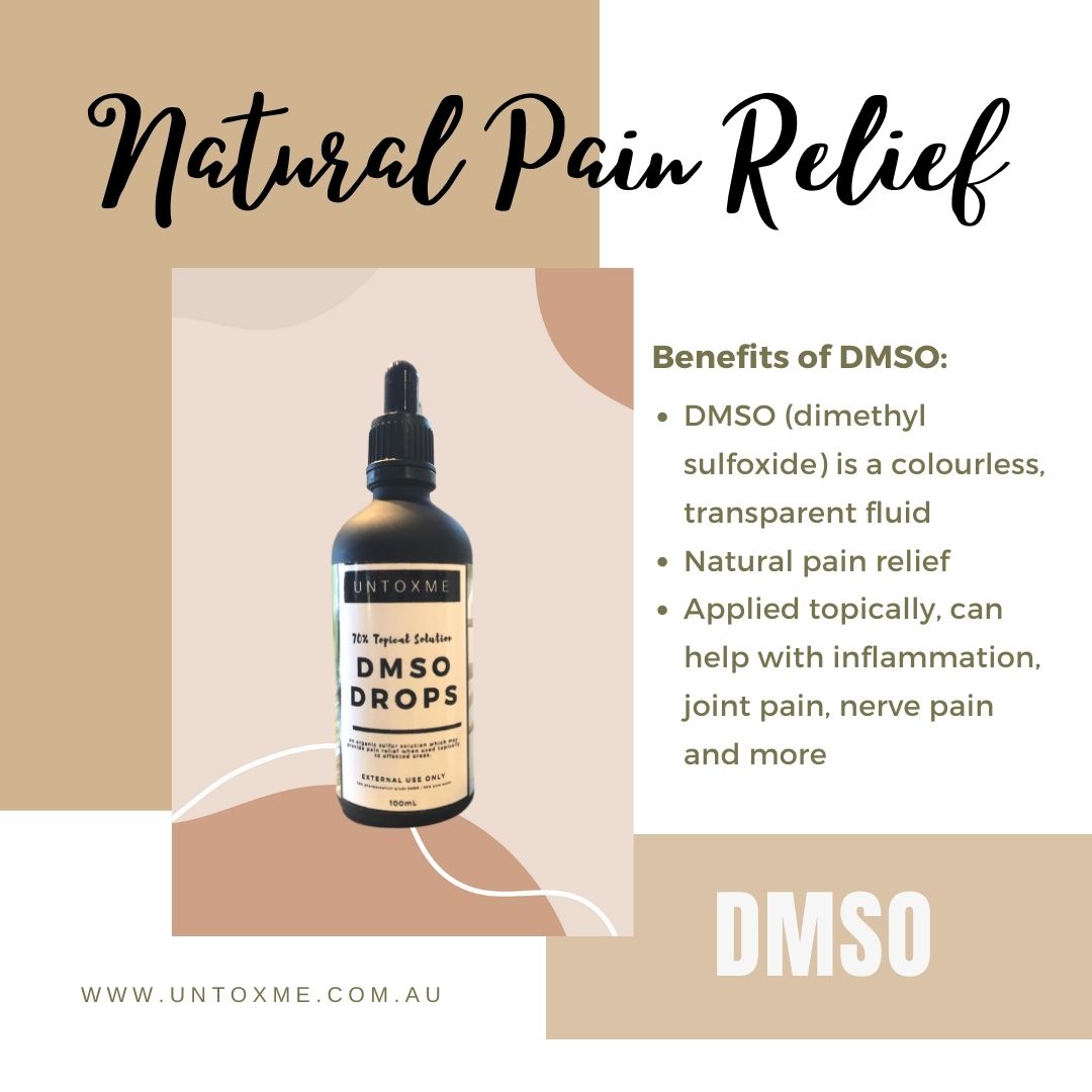 NATURAL PAIN RELIEF - DMSO DROPS (Topical Use)